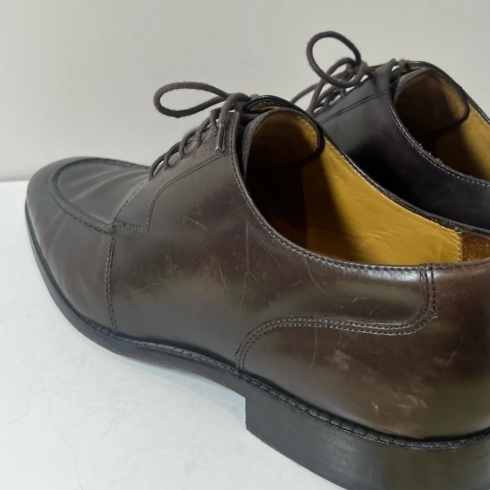 Cole Haan 11.5 Brown Derby Classic Dress Shoes Full Grain Leather Business